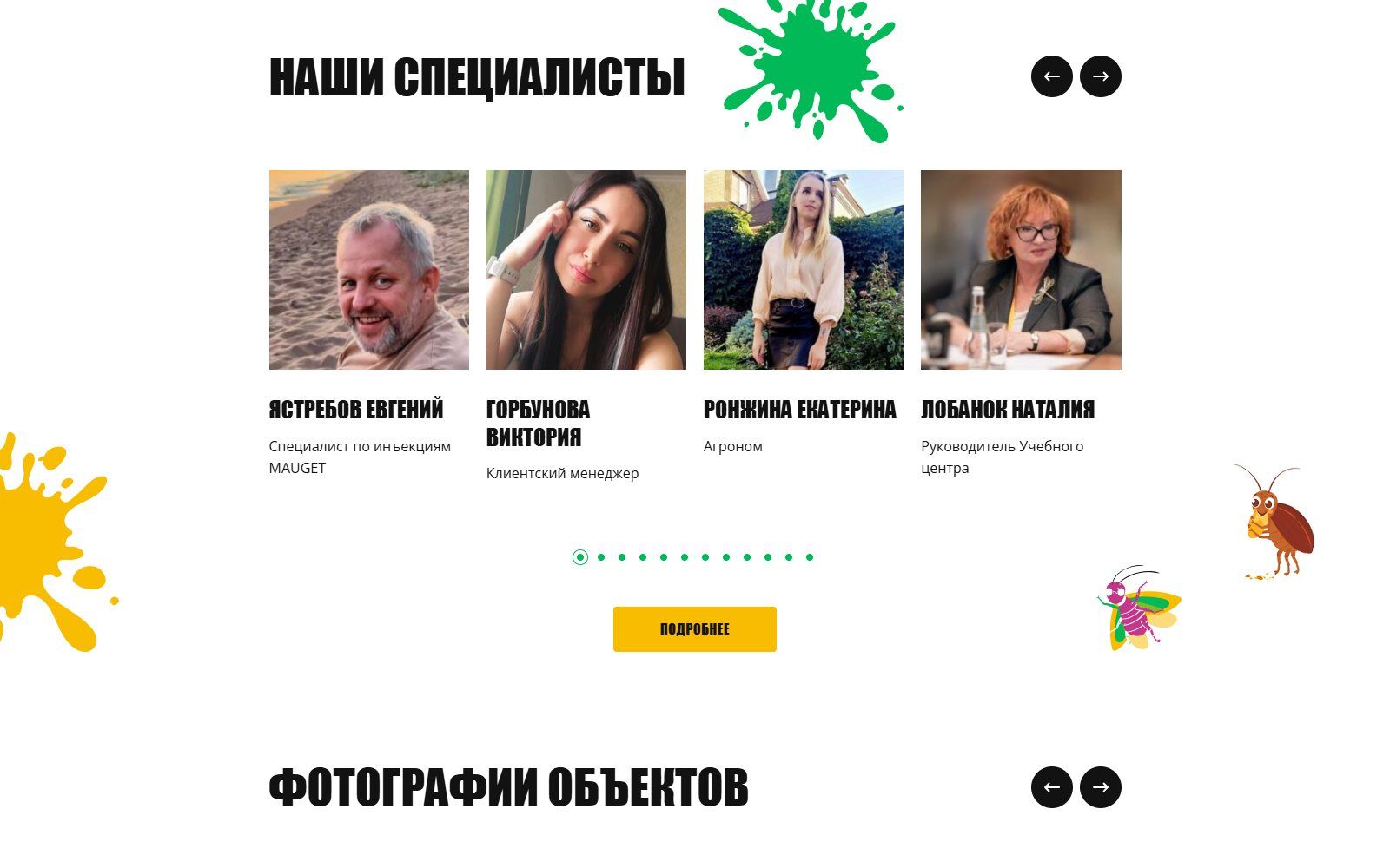 Команда специалистов компании