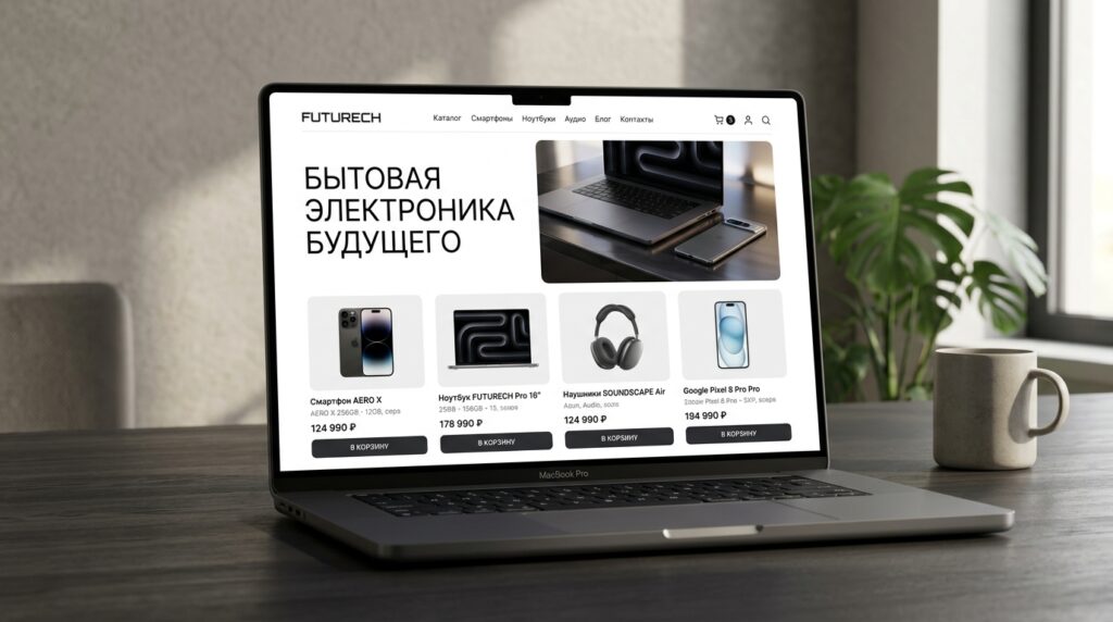 E commerce UI mockup electronics&hellip; 202606190823