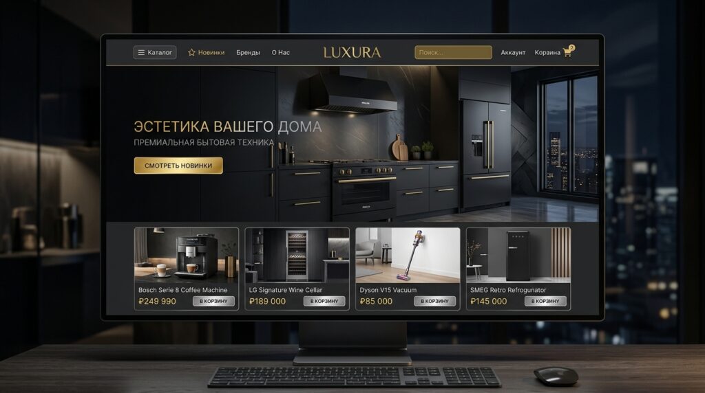 Luxury store interface mockup de&hellip; 202606190823